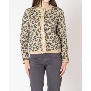 NEW DEX golden wild side cardigan in leopard print